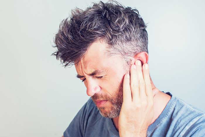 Man Having pain in his ear